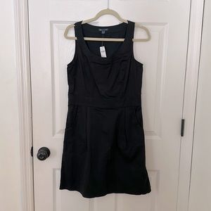 GAP Black 100% Cotton Sheath Dress with Zipper.